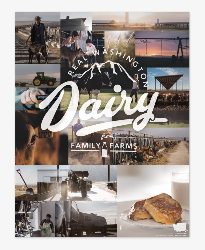 Real Washington Dairy Poster Thumbnail Washington State - Flyer, transparent png