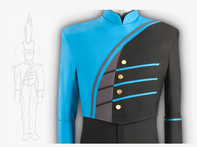 Turquoise Blue Brass Band Uniform, transparent png