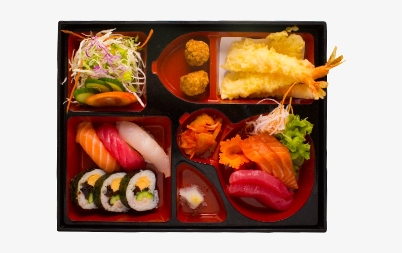 Samurai Special Bento Box - California Roll, transparent png