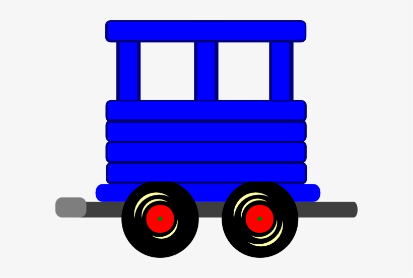 Caboose Loco Train Carriage Clip Art At Vector Clip - Train Car Clip Art, transparent png
