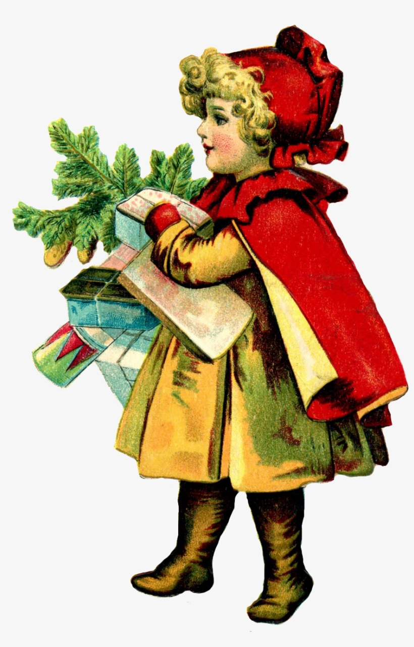 Lovely Ideas Christmas History Clip Art Clipart Candy - Vintage Christmas Cards 3, transparent png