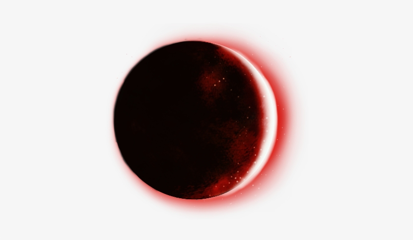 Bloodred Black Lunar Planet Sticker - Circle, transparent png