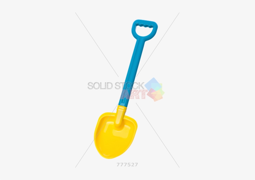 Stock Photo Of Blue And Yellow Toy Beach Shovel Isolated - Beach Toy Transparent Background, transparent png