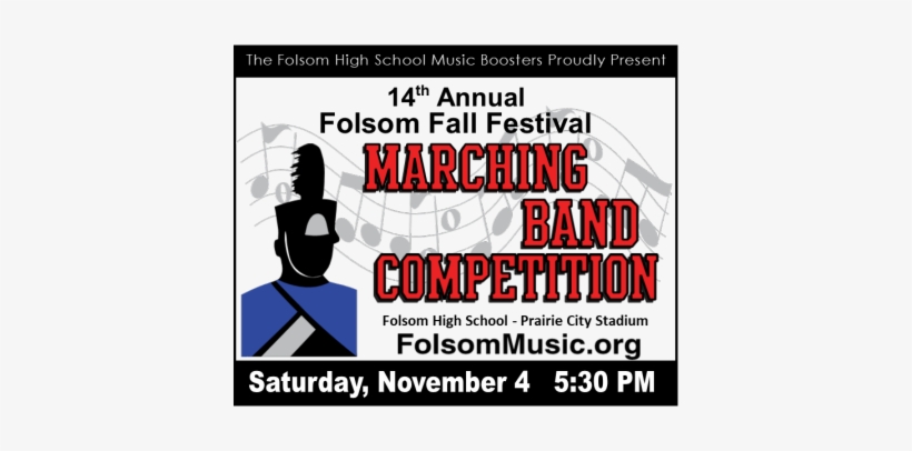 Folsom Fall Festival Marching Band Competition - Folsom, transparent png