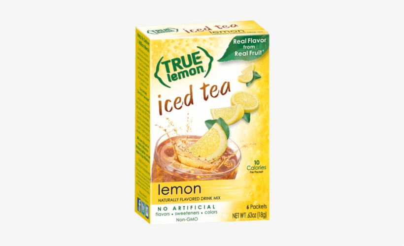 True Lemon Iced Tea Box True Citrus, True Lemon Water Enhancer Mix, Peach Lemonade 350x500