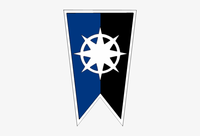 Crest Blue Black Star - Stock Illustration, transparent png