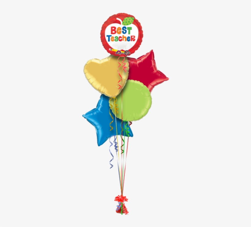 Best Teacher Apple Thanks Balloon - Happy Birthday Sister Balloon, transparent png