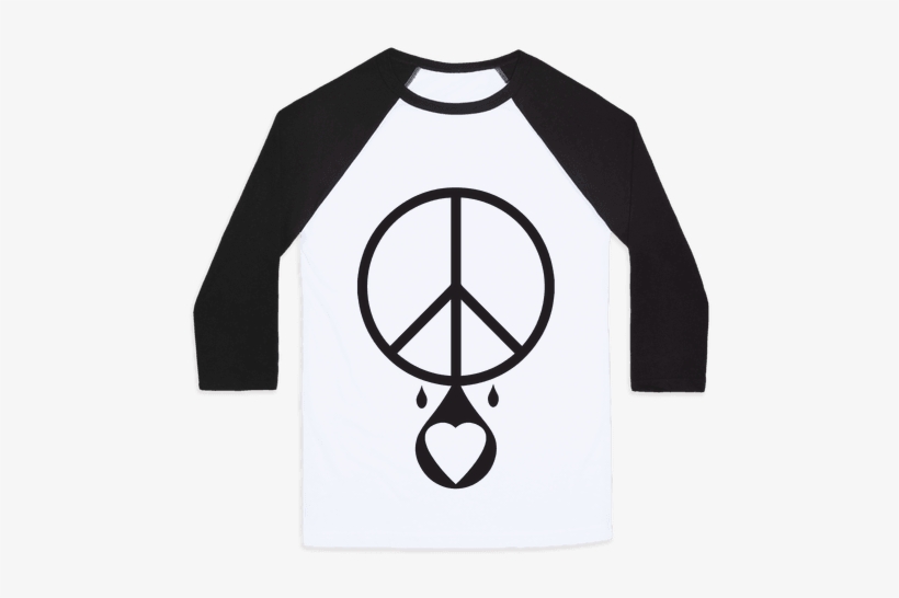 Peace Dripping Love Baseball Tee - Magical Girl Shirt, transparent png