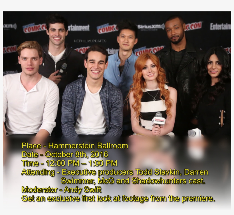 Via @ny Comic Con Https - Shadowhunters, transparent png