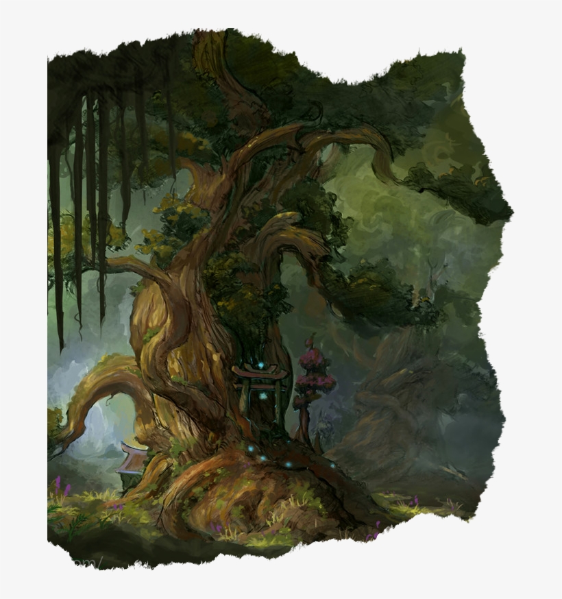 Once Per Day You May Command The Grove To Fruit, Causing - World Of Warcraft Environment Concept Art, transparent png