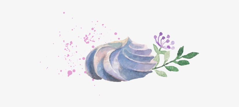 Fruits And Fresh Berries Topped With Low Fat Crème - Lilac, transparent png