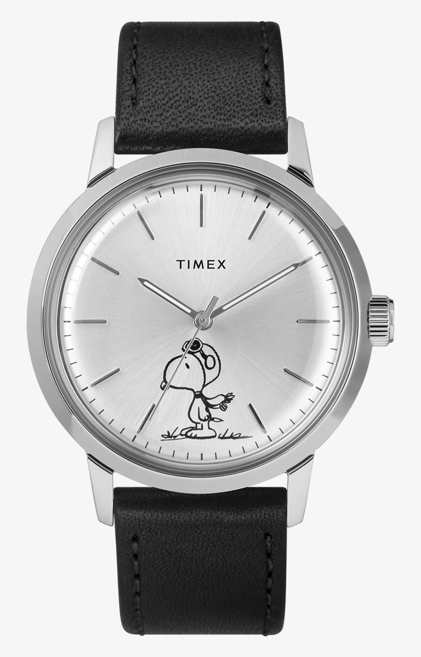 Marlin® Automatic Featuring Snoopy 40mm Leather Strap - Frederique Constant Fc 303ms5b6, transparent png