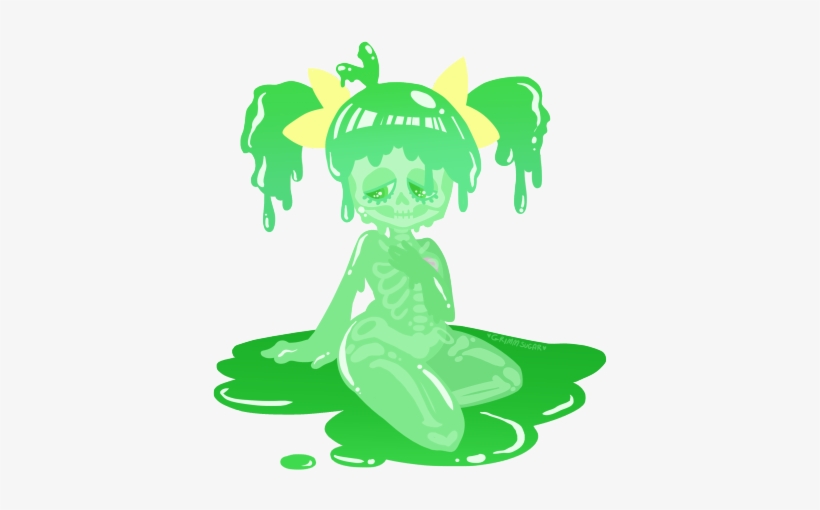 Radioactive Slime Girl For Day 3 Of The Monster Challenge - Illustration, transparent png