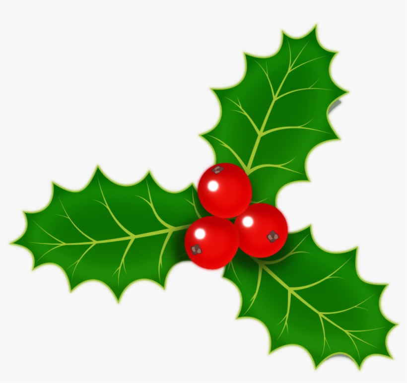 Holly Berries Png - Small Holly Clip Art, transparent png