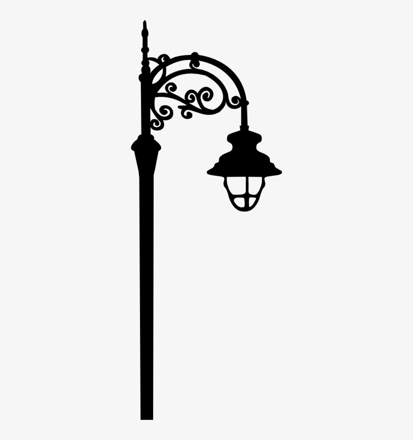 Flourish Svg Silhouettes Stencils Pinterest When I - Street Lamp Svg, transparent png
