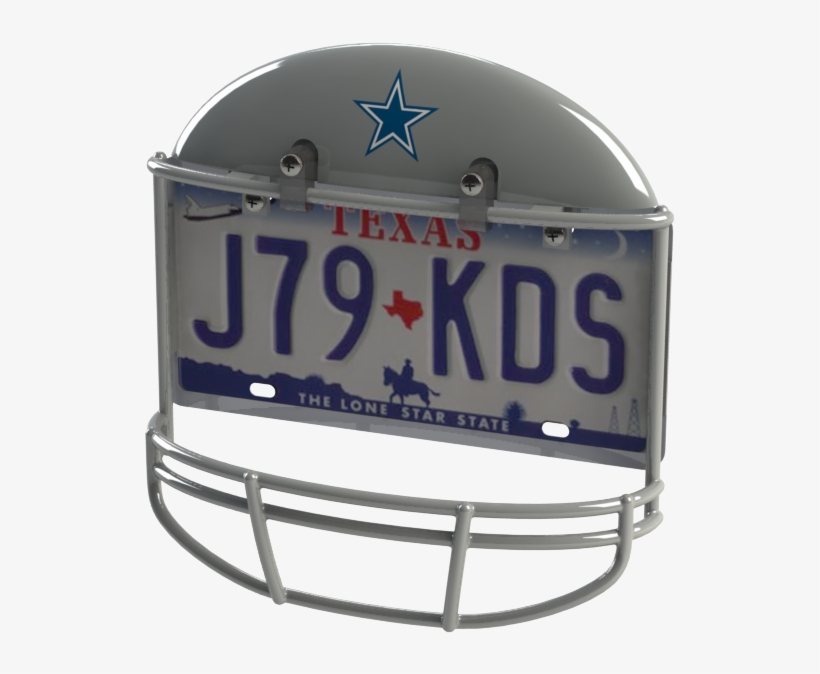 Dallas Cowboys Helmet Frame - Texas License Plate, transparent png