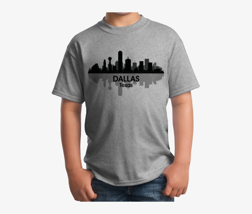 Youth Grey Dallas City Skyline - Dallas Stainless Steel Travel Mug, transparent png