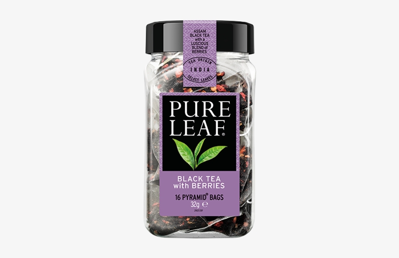 Black Tea With Berries - Pure Leaf Pyramid Tea 16, transparent png
