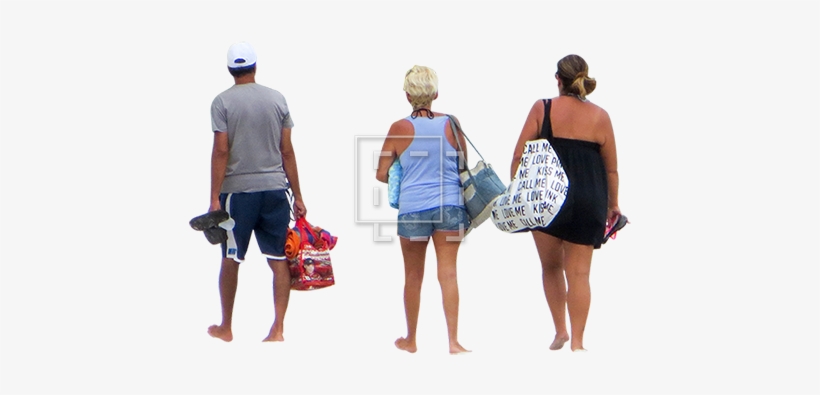 Beach People Png - People At The Beach Png, transparent png