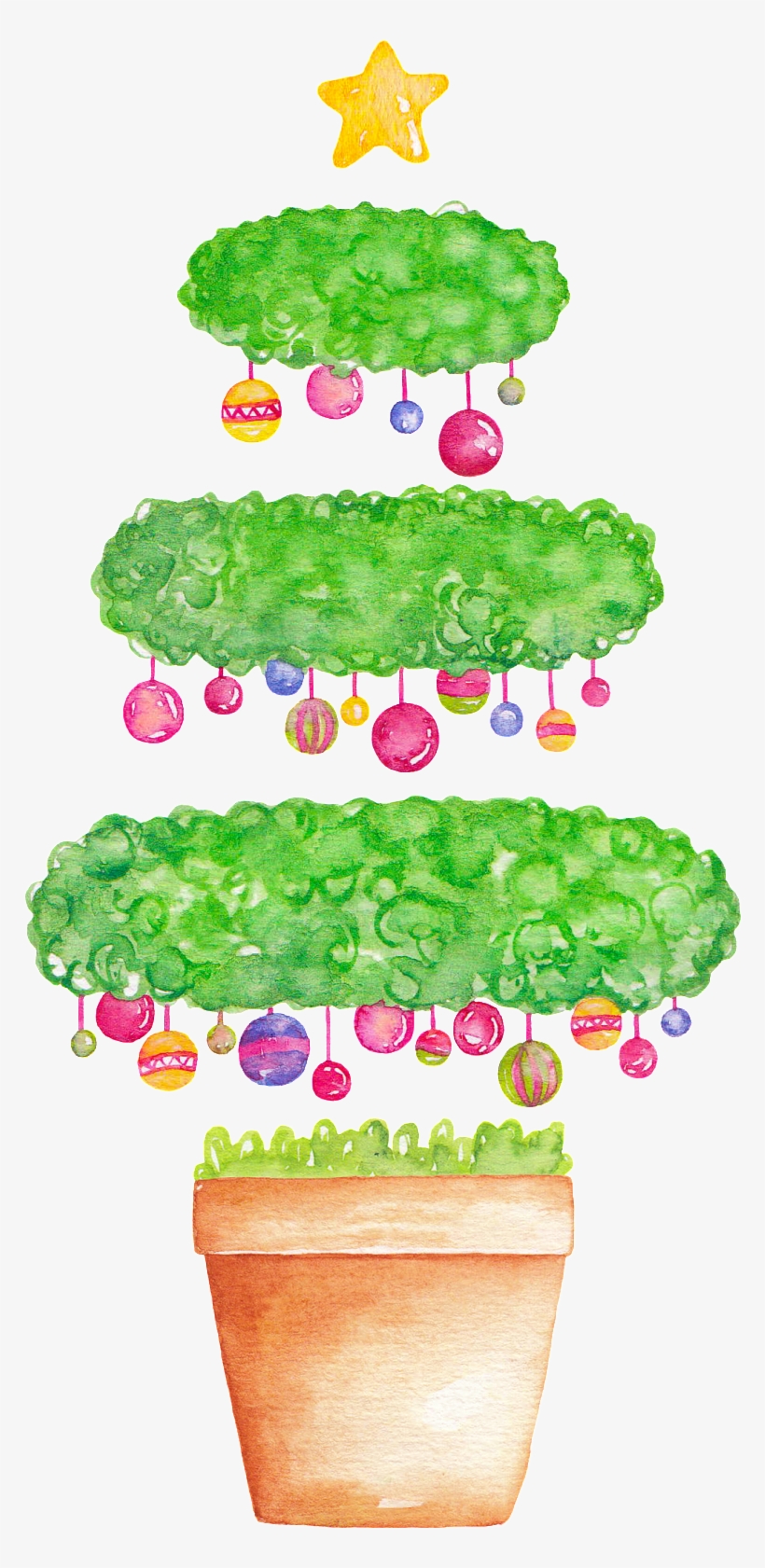 Cartoon Creative Christmas Tree Png Transparent - Christmas Tree, transparent png