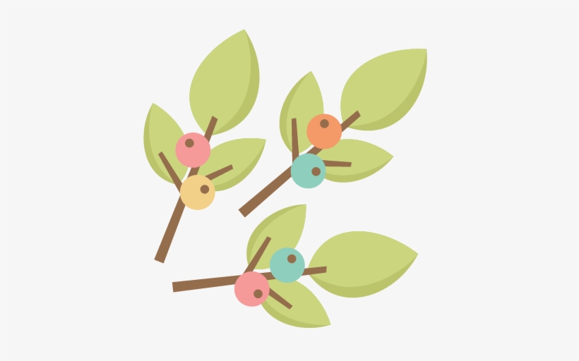Twigs With Berries Svg Cutting Files For Scrapbooking - Berries And Twigs, transparent png