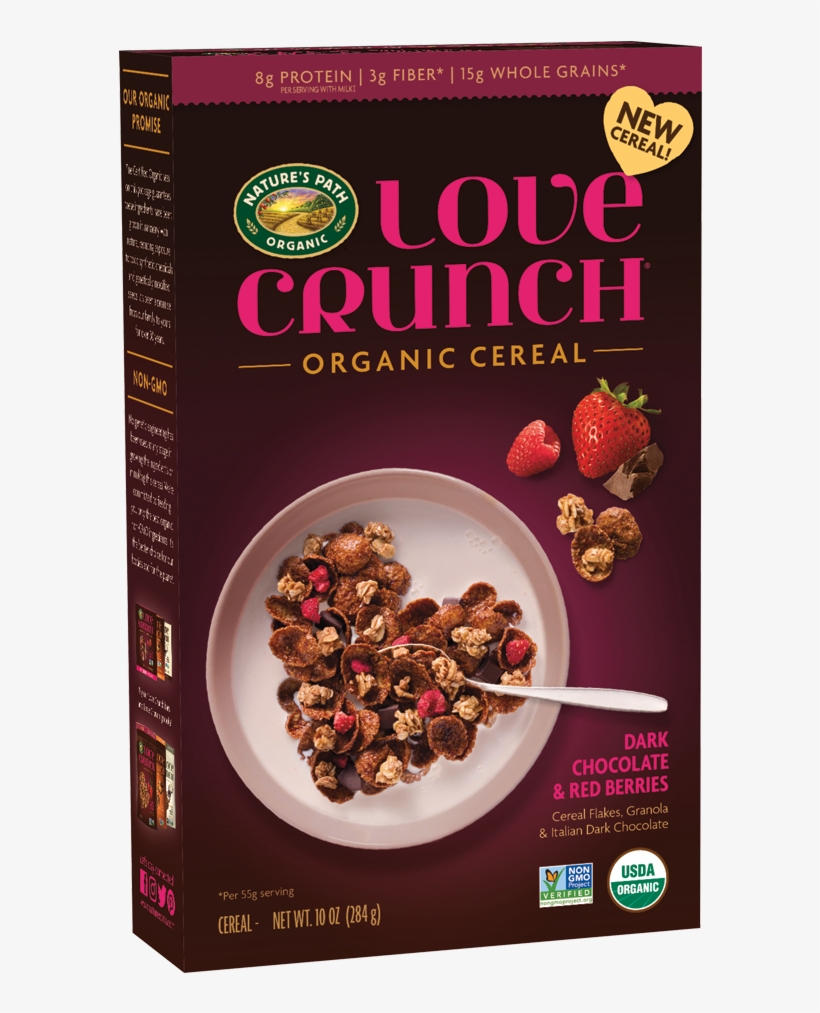 Love Crunch Organic Cereal, transparent png