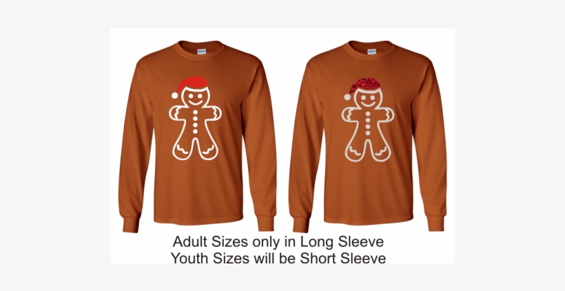 Gingerbread Man Texas Orange Long Sleeved T-shirt - Long Sleeve Make America Great Again Shirt, transparent png