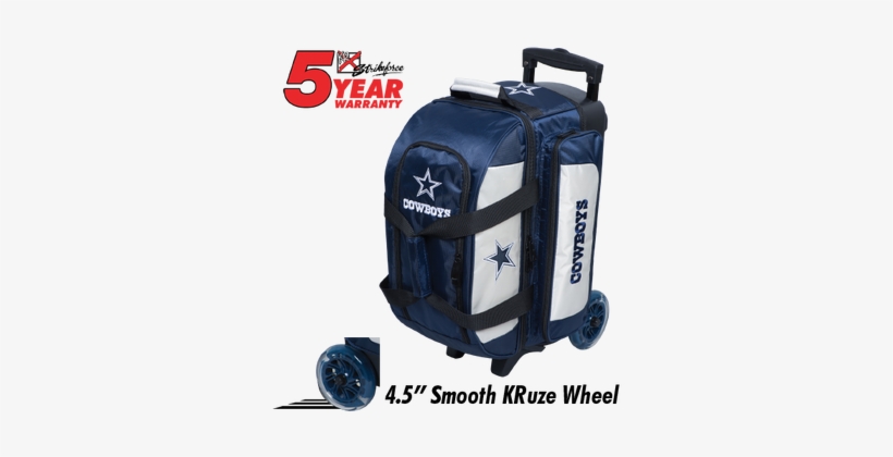 Kr Strikeforce Nfl Dallas Cowboys 2 Ball Roller Bowling - Kr Cruiser Double Roller Black Bowling Bag, transparent png