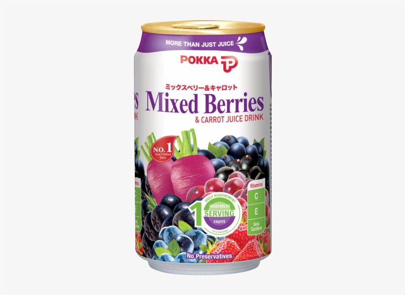Mixed Berries & Carrot Juice Drink - Pokka Mixed Berries And Carrot Juice, transparent png