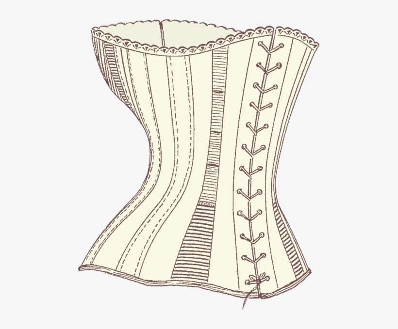 Uspatent436431 1890 Back - Corset, transparent png