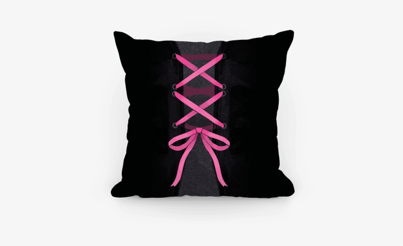 Laced Up Corset Pillow - Cushion, transparent png