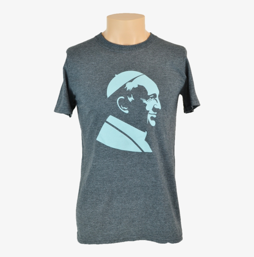 Pope Francis T-shirt, Heather Grey - Mission Tee, transparent png