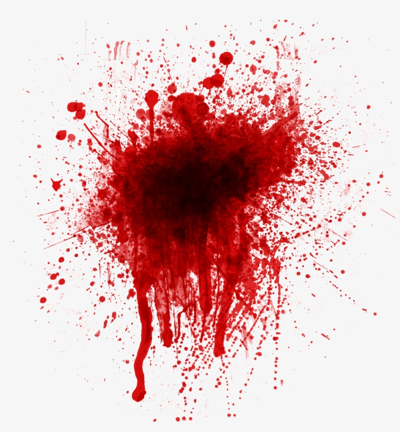 Blood Splat Clipart - Blood Splatter, transparent png