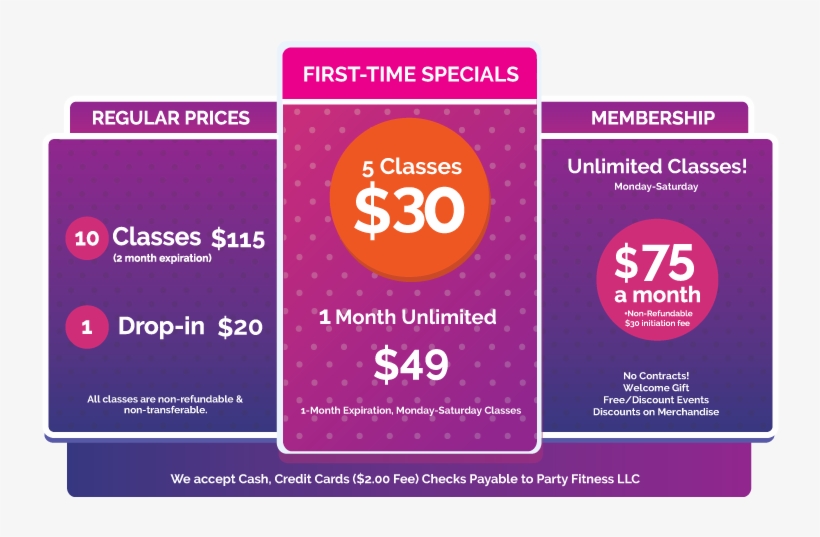 Zumba San Diego Pricing - Party Fitness Studio, transparent png