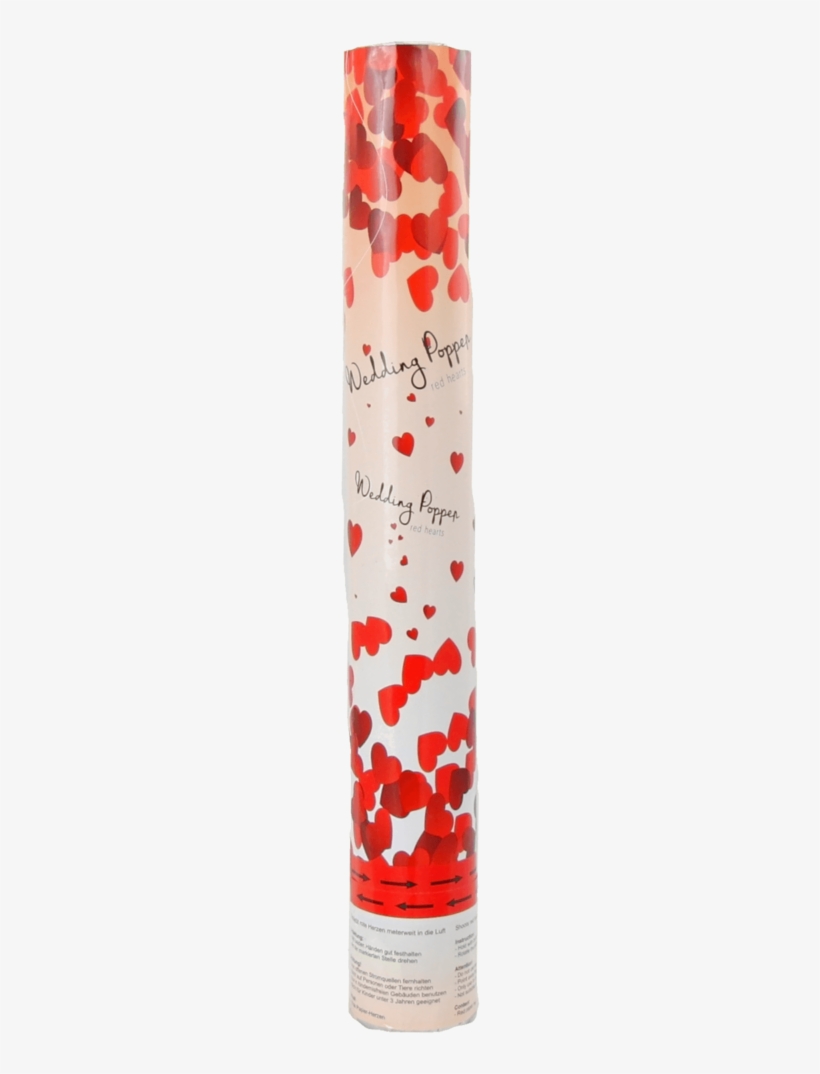 40cm Party Popper Confetti Cannon With Hearts Wedding - Confetti, transparent png