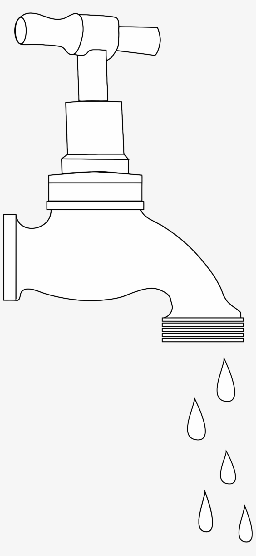 This Free Icons Png Design Of Dripping Tap Line Art, transparent png