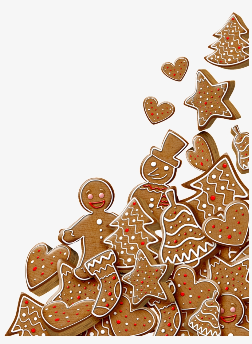 Christmas Day Gingerbread Man Food Decoration Vector - Gingerbread Man, transparent png