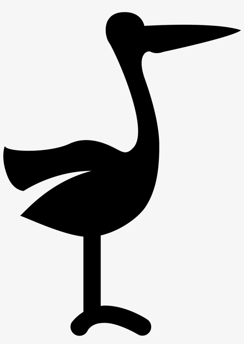 Image Royalty Free Library Silhouette At Getdrawings - Bocian Ico, transparent png