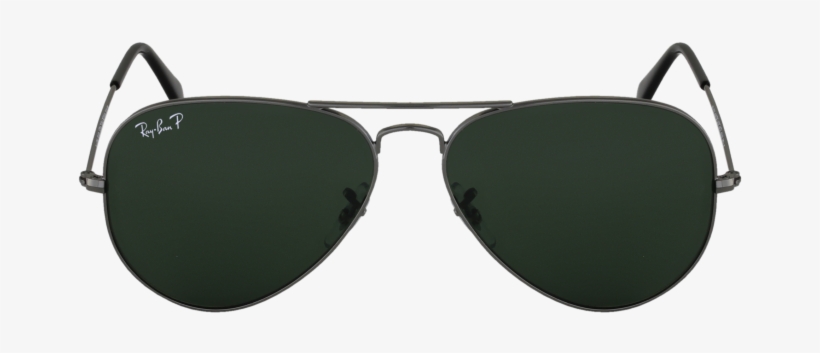 Lunettes Ray-ban Aviator Rb3025 Polarisé - Ray-ban Rb3025 Aviator Large Metal W0879 Gunmetal Crystal, transparent png