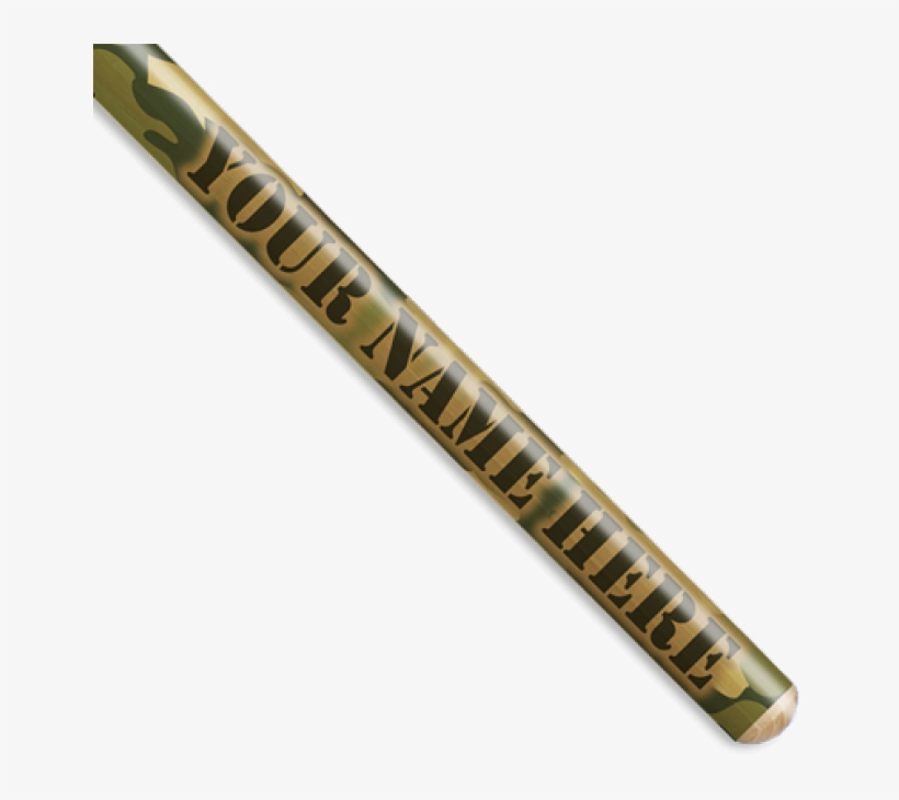 Camouflage Personalized Drumsticks - Brass, transparent png