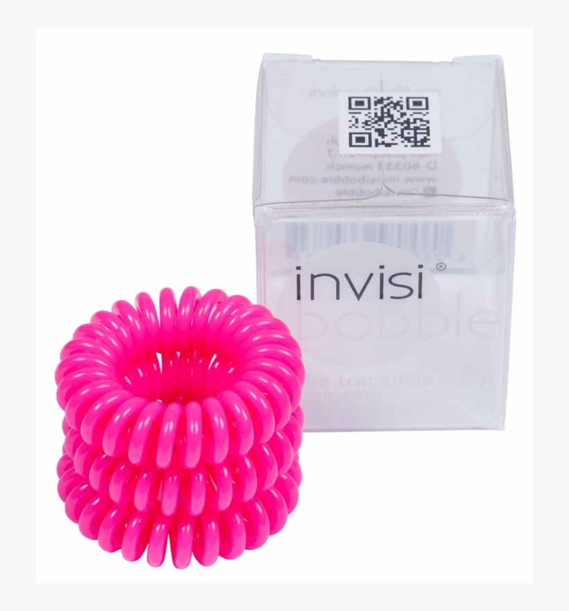 Invisi Bobble Candy Pink Hair Ring - Box, transparent png