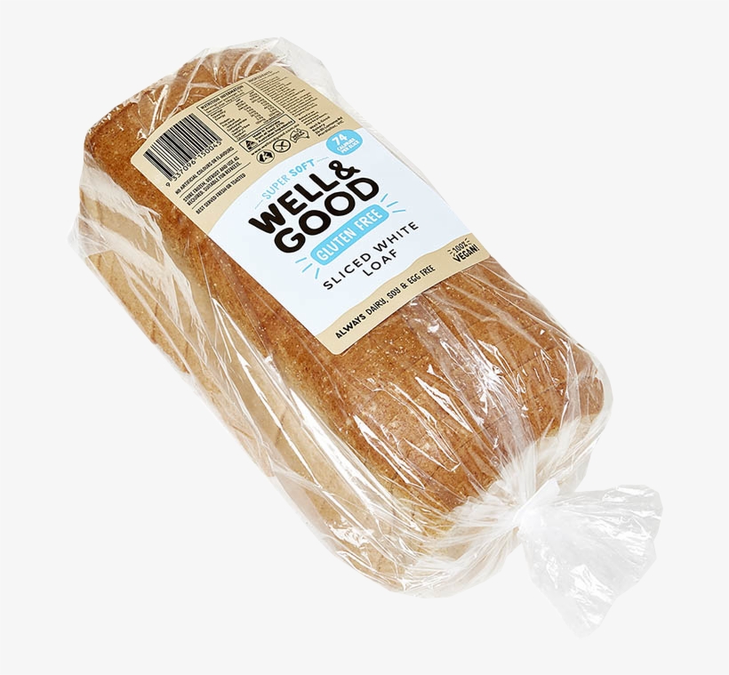 Large Sliced White Loaf - Well & Good Choc Banana Swirl Bread Mix 375g, transparent png