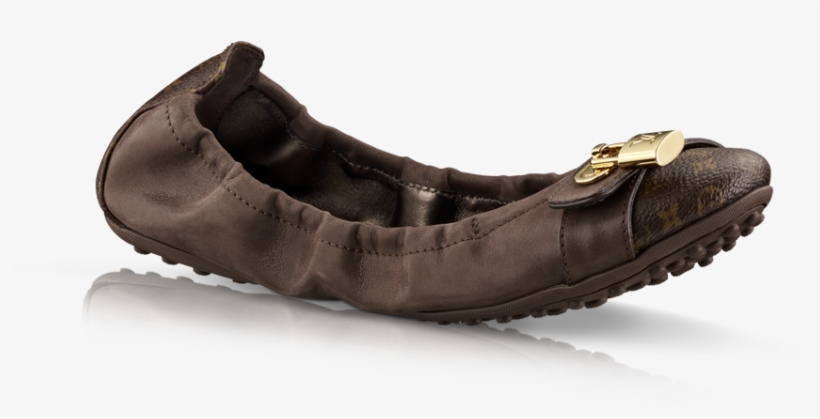 Lucky Ballerina In Monogram Canvas And Iridescent Calf - Shoe, transparent png