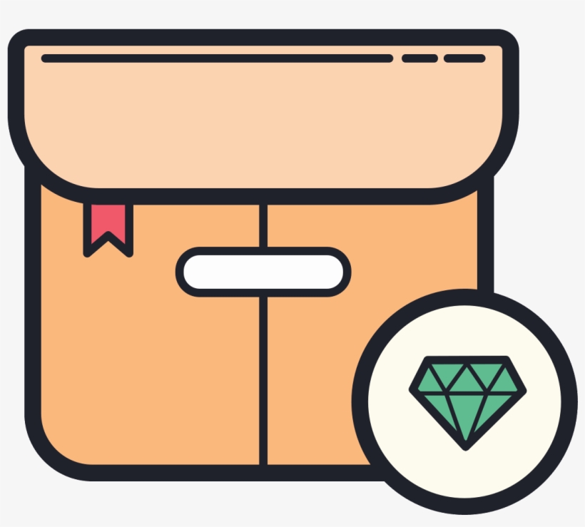 Diamond Package Icon - Signs, transparent png