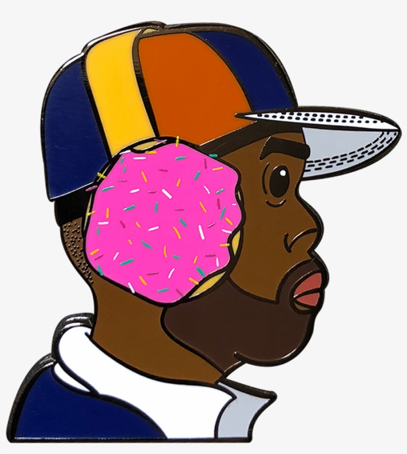 Pea-be Dilla Donuts Pin - Donuts, transparent png