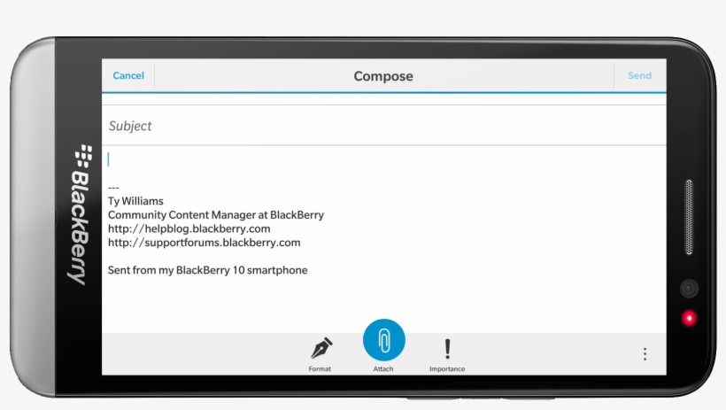 Customizing Email Signatures When Using Blackberry - Email, transparent png