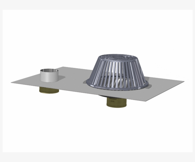 Tpo Clad Bottom Outlet Roof Drain With Overflow - Quality, transparent png