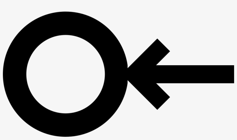 Small Circle Outline With Arrow To The Left Comments - Arrow Outline With Circle, transparent png