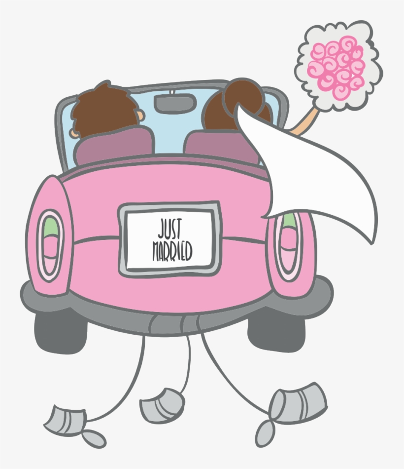 مباركين عرس الاثنين Clipart Wedding Invitation Marriage - Noivos Desenho Carro Png, transparent png