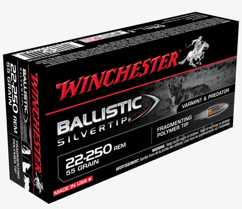 Sbst22250b Box Image - Winchester Ballistic Silvertip 30 30, transparent png